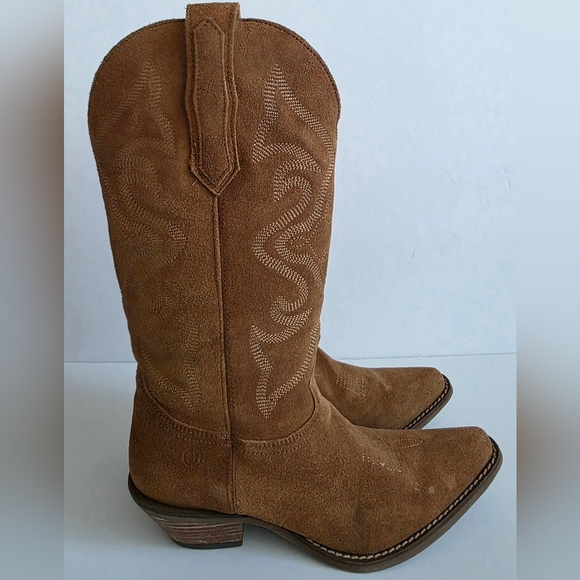 Dingo Out West Women's Suede Cowgirl Boots - Picture 4 of 8